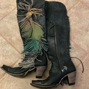 Used once for a fashion shoot, and they were not my size but I wish they were!